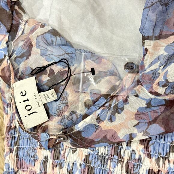 NWT Joie Gillian Midi Silk Dress XXS - Picture 6 of 6